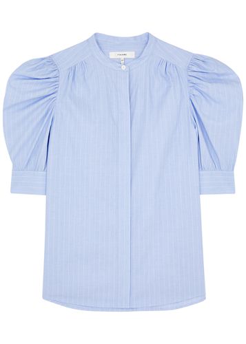 Striped Puff-sleeve Cotton Shirt - - L (UK14 / L) - Frame - Modalova