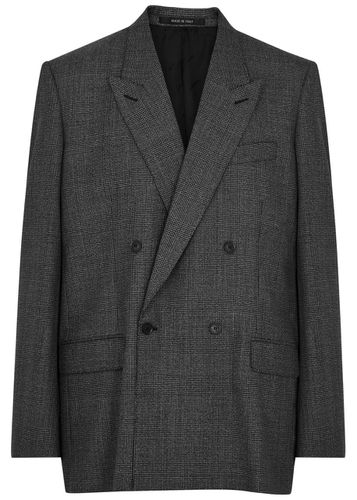 Prince of Wales Checked Wool Blazer - - L - Balenciaga - Modalova