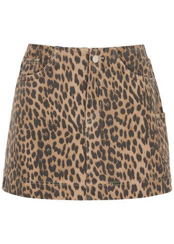 Lily -print Denim Mini Skirt - 14 (UK14 / L) - Damson Madder - Modalova