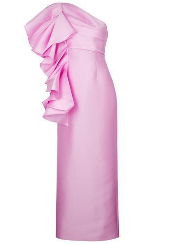 Barney Ruffled Satin Maxi Dress - - 8 (UK8 / S) - Solace London - Modalova