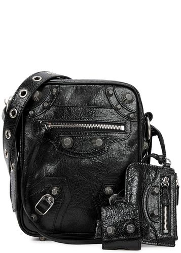 Le Cagole Leather Cross-body bag - Black - Balenciaga - Modalova