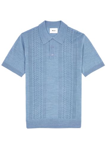 Thor Pointelle Knitted Polo Shirt - - XL - NN07 - Modalova