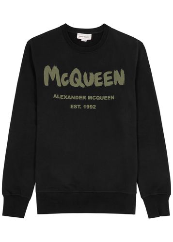 Graffiti Logo-print Cotton Sweatshirt - - L - Alexander McQueen - Modalova
