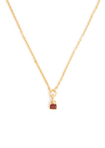 Garnet 18kt Gold-plated Necklace - V by Laura Vann - Modalova