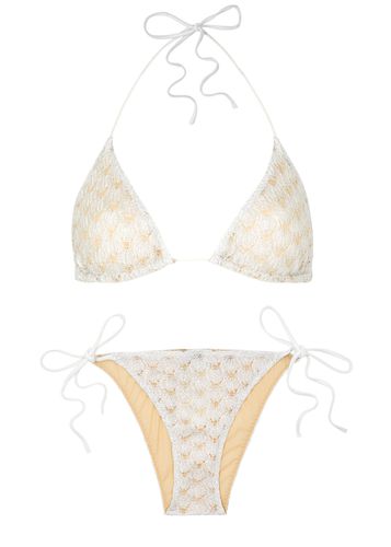 Metallic Fine-knit Bikini - - 42 (UK10 / S) - Missoni - Modalova