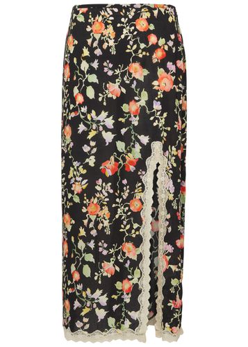 Sibilla Floral-print Midi Skirt - - 10 (UK10 / S) - RIXO - Modalova