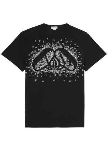 Exploded Charm Printed Cotton T-shirt - Alexander McQueen - Modalova