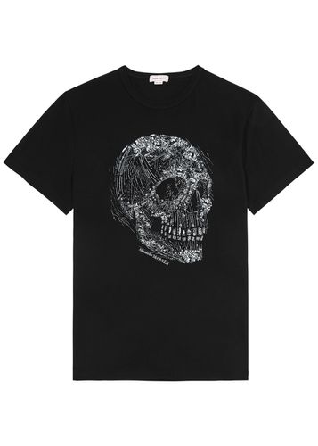 Crystal Skull Printed Cotton T-shirt - Alexander McQueen - Modalova