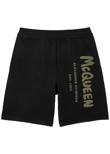 Graffiti Logo-print Cotton Shorts - - XL - Alexander McQueen - Modalova
