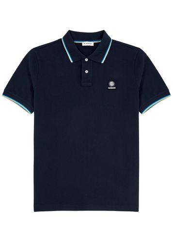 Stripe-trimmed Logo Piqué Cotton Polo Shirt - - XL - SANDBANKS - Modalova