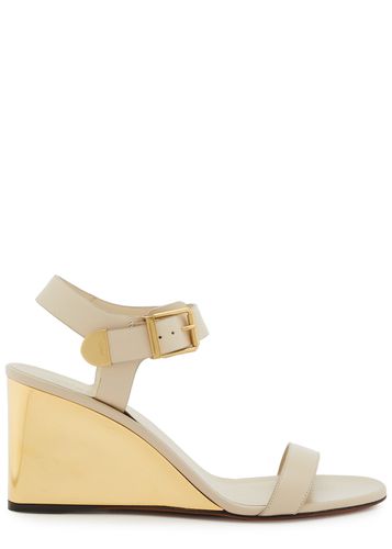 Chloe Rebecca 70 Leather Wedge Sandals - - 39 (IT39 / UK6) - Chloé - Modalova