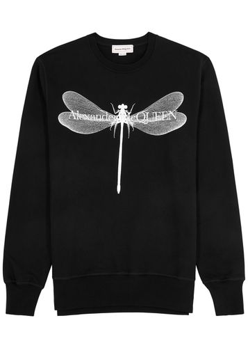 Dragonfly Printed Cotton Sweatshirt - - L - Alexander McQueen - Modalova