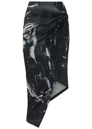 Coastline Printed Jersey Wrap Skirt - - XS (UK6 / XS) - Louisa Ballou - Modalova