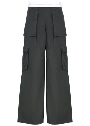 Logo-jacquard Cotton Cargo Trousers - - 8 (UK12 / M) - Alexander Wang - Modalova
