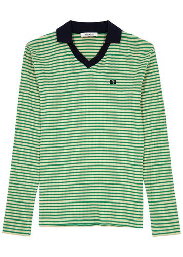 Sonic Striped Stretch-cotton Polo Shirt - - L - WALES BONNER - Modalova