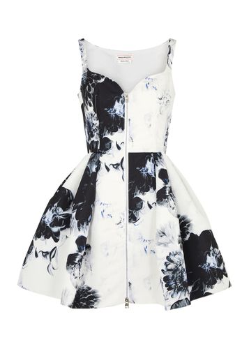 Floral-print Faille Mini Dress - - 38 (UK6 / XS) - Alexander McQueen - Modalova