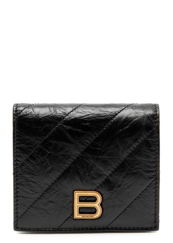Crush Crinkled Leather Wallet - Balenciaga - Modalova