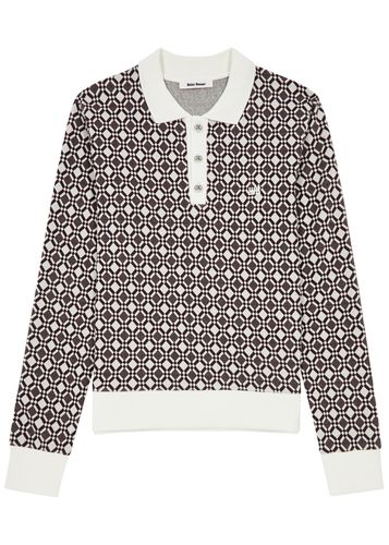 Selassie Jacquard Stretch-cotton Polo Shirt - - L - WALES BONNER - Modalova
