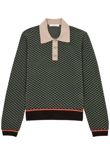 Valley Textured-knit Polo Shirt - - XL - WALES BONNER - Modalova