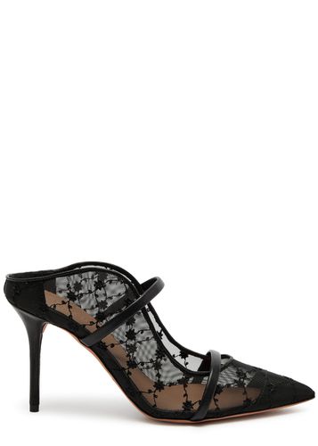Maureen 85 Floral-embroidered Mesh Pumps - Malone Souliers - Modalova
