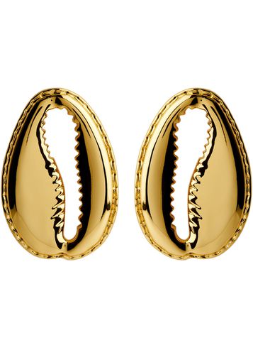 Concha -plated Drop Earrings - Eliou - Modalova