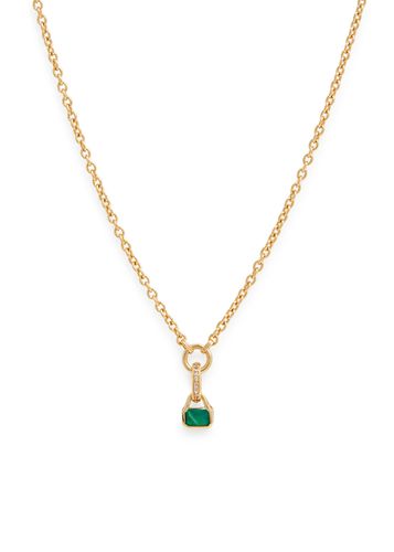 Crystal-embellished 18kt Gold-plated Necklace - V by Laura Vann - Modalova