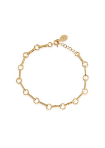 Kt -plated Chain Bracelet - V by Laura Vann - Modalova