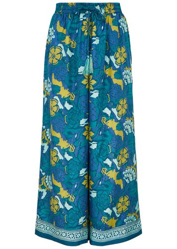 Emmy Printed Cropped Silk Trousers - - 0 (UK6) - Hannah Artwear - Modalova