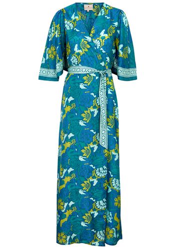 Antonia Printed Silk Maxi Wrap Dress - - 2 (UK10) - Hannah Artwear - Modalova