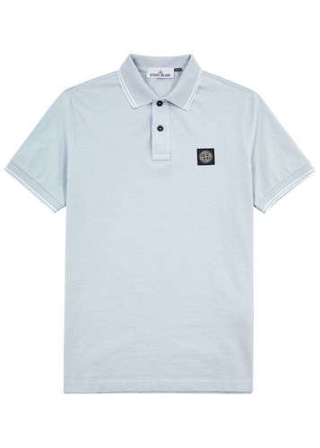 Logo Piqué Stretch-cotton Polo Shirt - - M - Stone Island - Modalova