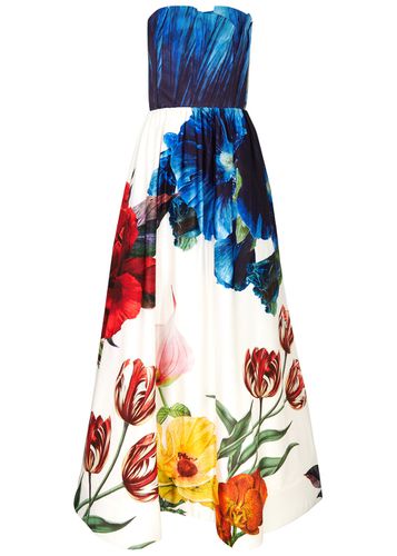 Stella Strapless Floral-print Satin Gown - - 10 (UK14 / L) - Alice + Olivia - Modalova