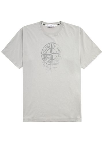 Reflective Logo-print Cotton T-shirt - Stone Island - Modalova