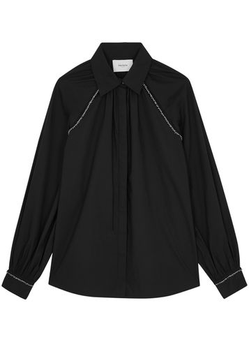 Tiana Embellished Cotton-poplin Shirt - - XL (UK16 / XL) - MERLETTE - Modalova