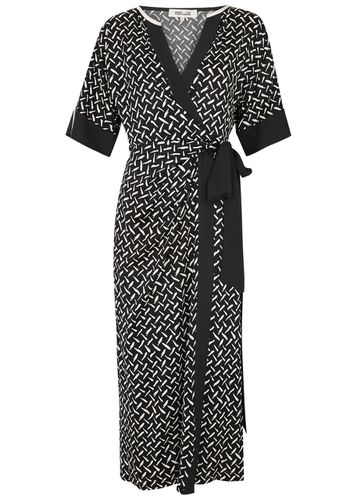 Dorothea Printed Jersey Midi Wrap Dress - - L (UK14 / L) - Diane von Furstenberg - Modalova