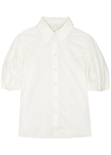 Chloe Embroidered Cotton-poplin Shirt - - 36 (UK8 / S) - Chloé - Modalova