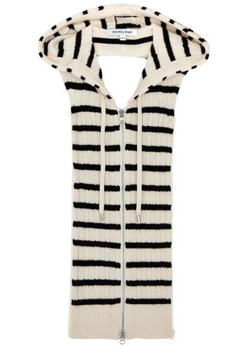 Bunny Striped Hooded Cable-knit Dickey - - One Size - Veronica Beard - Modalova