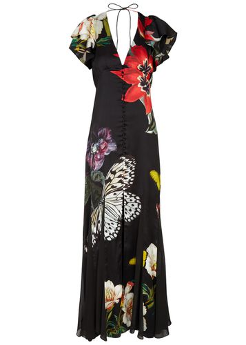 Fara Floral-print Satin Maxi Dress - - 2 (UK6 / XS) - Alice + Olivia - Modalova