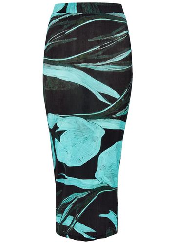 Floral-print Stretch-jersey Midi Skirt - - S (UK8-10 / S) - Louisa Ballou - Modalova