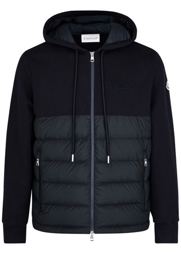 Hooded Jersey and Quilted Shell Sweatshirt - - M - Moncler - Modalova