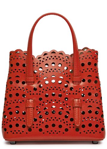 Alaïa Mina 16 Leather top Handle bag - ALAÏA - Modalova