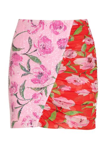 Rotate Birger Christensen Floral-print Stretch-tulle Mini Skirt - - 34 (UK6 / XS) - ROTATE Sunday - Modalova
