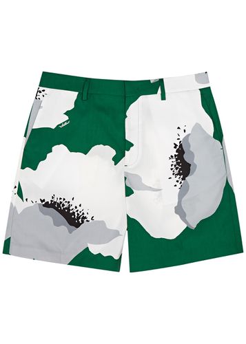 Floral-print Cotton Shorts - - 50 (IT50 / L) - Valentino - Modalova