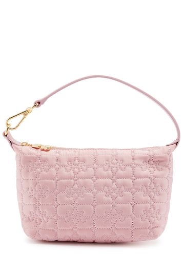 Butterfly Small Quilted Satin top Handle bag - Ganni - Modalova