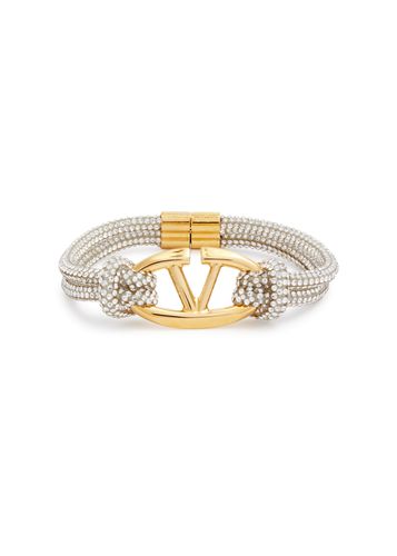 Garavani VLogo Crystal-embellished Cord Bracelet - Valentino - Modalova