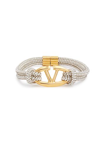 VLogo Crystal-embellished Cord Bracelet - Valentino - Modalova