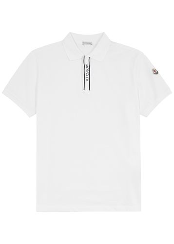 Logo Piqué Cotton Polo Shirt - - Xxxl - Moncler - Modalova