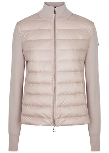 Quilted Shell and Wool Jacket - - S (UK 10 / S) - Moncler - Modalova