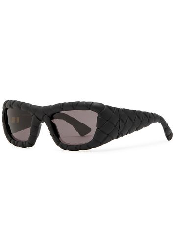 Intrecciato Rectangle-frame Sunglasses - Bottega Veneta - Modalova