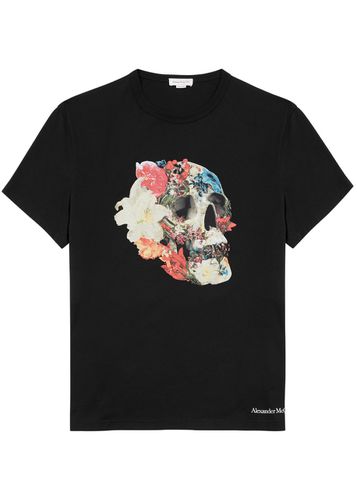 Printed Cotton T-shirt - Alexander McQueen - Modalova