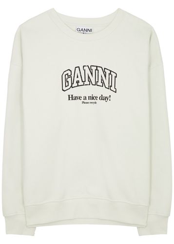 Logo-print Cotton Sweatshirt - - S/M (UK10-12 / M) - Ganni - Modalova